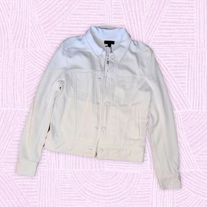 White button-up jacket